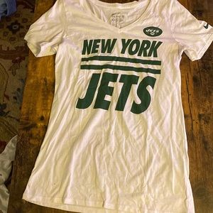 NY Jets white v neck Nike t!